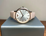 Emporio Armani Classic White Dial Beige Leather Strap Watch For Women - AR11008 Buy Now By Emporio Armani
