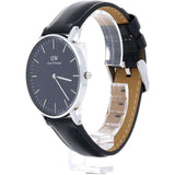 Daniel Wellington Classic Sheffield Black Dial Black Leather Strap Watch For Women - DW00100145 Buy Now By Daniel Wellington