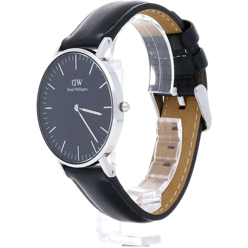 Daniel Wellington Classic Sheffield Black Dial Black Leather Strap Watch For Women - DW00100145 Buy Now By Daniel Wellington