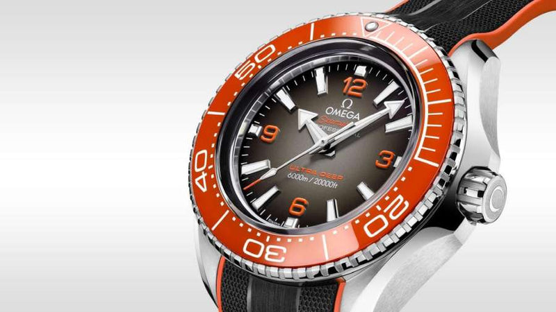 Shop Omega Seamaster Planet Ocean 6000M Co Axial Master Chronograph Black Dial Black Rubber Strap Watch for Men - 21532462106001 in USA