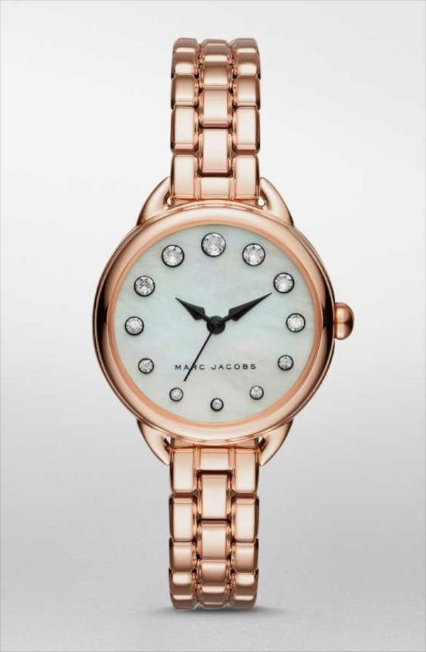 Shop Marc Jacobs Betty Mother of Pearl White Dial Rose Gold Steel Strap Watch for Women - MJ3511 in USA