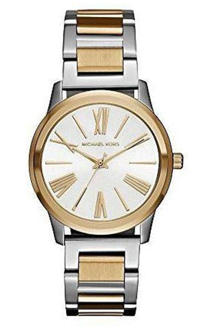 Michael Kors Hartman Quartz White Dial Two Tone Steel Strap Watch For Women - MK3521 Buy Now By Michael Kors