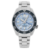 Shop Seiko Prospex Limited Edition Automatic GMT Glacier Blue Dial Silver Steel Strap Watch For Men - SPB385J1 in USA