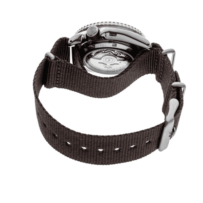 Seiko 5 Sport Automatic Brown Dial Brown Nylon Strap Watch For Men - SRPD85K1 Buy Now By Seiko