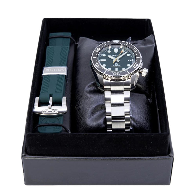 Shop Seiko Prospex 140th Anniversary Limited Divers Green Dial Silver Steel Strap Watch For Men - SPB207J1 in USA