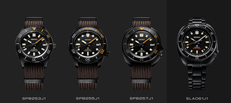 Shop Seiko Prospex Black Series 1965 Limited Edition Black Dial Brown NATO Strap Watch For Men - SPB253J1 in USA