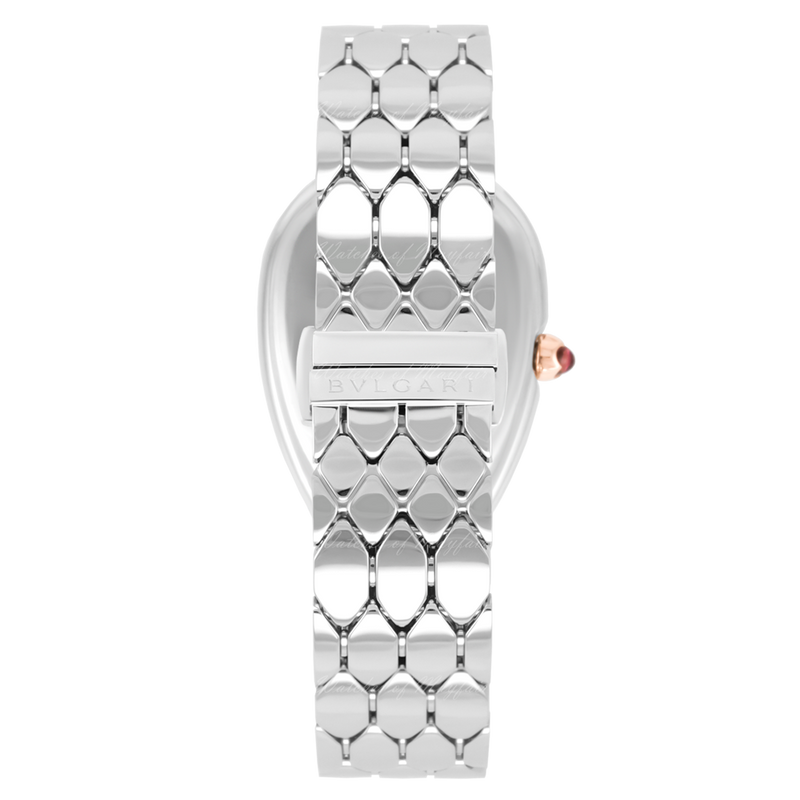 Bvlgari Serpenti Seduttori Quartz Silver Dial Silver Steel Strap Watch for Women - SERPENTI103144