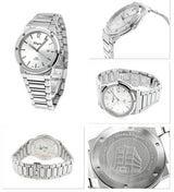 Shop Salvatore Ferragamo F-80 Classic Silver Dial Silver Steel Strap Watch for Men - SFDT02223 in USA