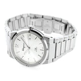 Shop Salvatore Ferragamo F-80 Classic Silver Dial Silver Steel Strap Watch for Men - SFDT02223 in USA
