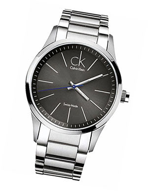 Shop Calvin Klein Bold Grey Dial Silver Steel Strap Watch for Men - K2241107 in USA