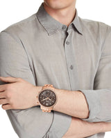 Fossil Neutra Chronograph Mother of Pearl Brown Dial Rose Gold Steel Strap Watch for Women - ES5218 Buy Now By Fossil
