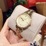Michael Kors Cinthia Quartz Gold Dial Gold Steel Strap Watch For Women - MK3681 Buy Now By Michael Kors
