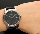 Tissot T Classic Bridgeport Black Dial Black Leather Strap Watch For Women - T097.010.16.058.00 Buy Now By Tissot