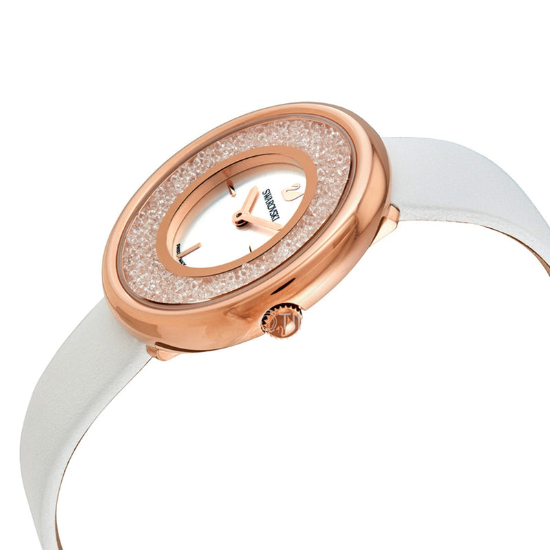 Swarovski Crystalline Pure White Dial White Leather Strap Watch for Women - 5376083 Buy Now By Swarovski