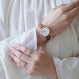 Daniel Wellington Petite Durham White Dial Brown Leather Strap Watch For Women - DW00100172 Buy Now By Daniel Wellington