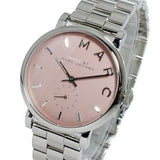 Marc Jacobs Baker Pink Dial Silver Steel Strap Watch for Women - MBM3280