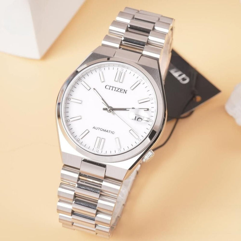 Citizen Tsuyosa Automatic White Dial Silver Steel Strap Watch For Men - NJ0150-81A Buy Now By Citizen