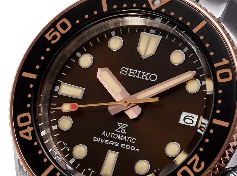 Shop Seiko Prospex Sea Diver Automatic Brown Dial Silver Steel Strap Watch For Men - SPB240J1 in USA