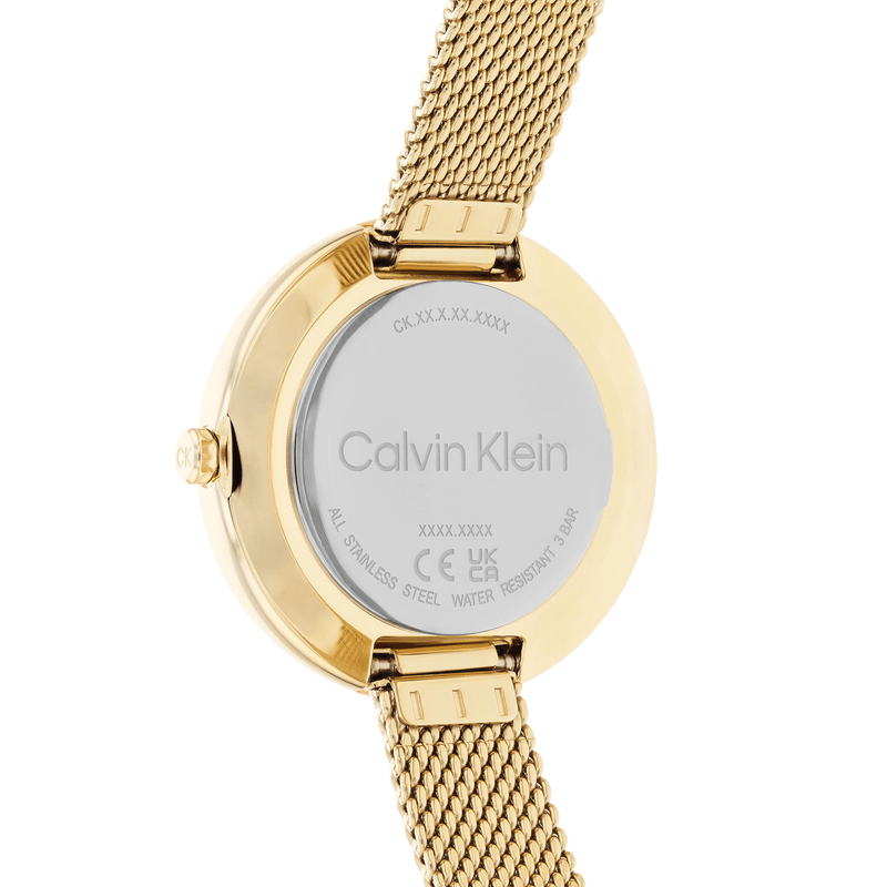 Calvin Klein Authentic White Dial Rose Gold Mesh Bracelet Watch for Women - K8G23526 Buy Now By Calvin Klein