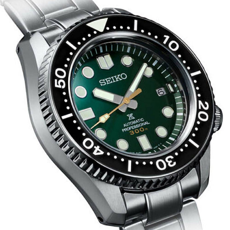 Shop Seiko Prospex 140th Anniversary Limited Divers Green Dial Silver Steel Strap Watch For Men - SPB207J1 in USA