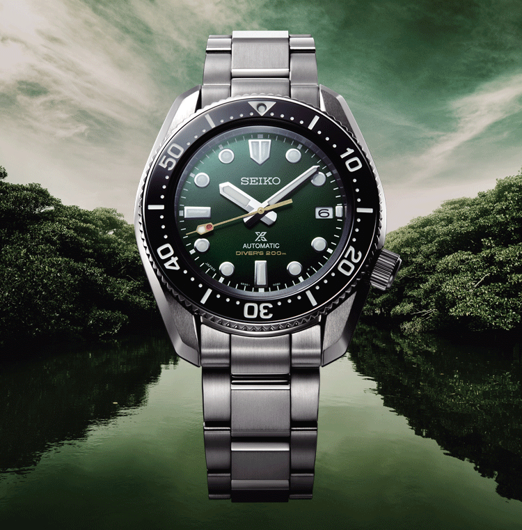 Shop Seiko Prospex 140th Anniversary Limited Divers Green Dial Silver Steel Strap Watch For Men - SPB207J1 in USA