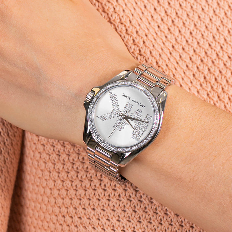 Michael Kors Bradshaw Quartz Silver Dial Silver Steel Strap Watch For Women - MK6554 Buy Now By Michael Kors