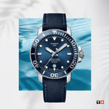 Tissot Seastar 1000 Powermatic 80 Silicium Blue Dial Blue Nylon Strap Watch For Men - T120.407.17.041.01 Buy Now By Tissot