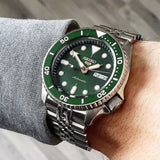 Seiko 5 Sports Automatic Analog Green Dial Silver Steel Strap Watch For Men - SRPD63K1 Buy Now By Seiko