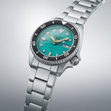 Seiko 5 Sports SKX Midi Automatic Teal Dial Silver Steel Strap Watch For Men - SRPK33K1 Buy Now By Seiko