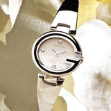 Gucci Guccissima Quartz Silver Dial Silver Steel Strap Watch For Women - YA134502 Buy Now By Gucci