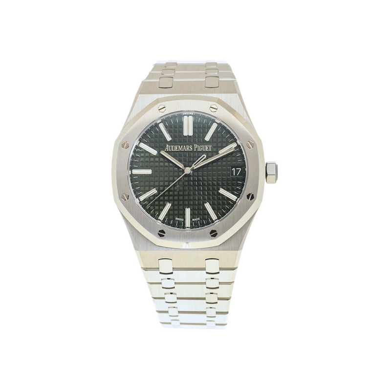 Audemars Piguet Royal Oak 50th Anniversary Automatic Blue Dial Silver Steel Strap Watch for Men - 15510ST.OO.1320ST.01