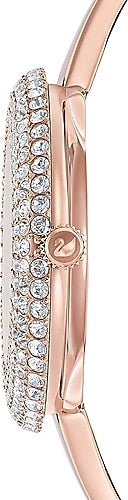 Shop Swarovski Crystal Rose Silver Dial Rose Gold Steel Strap Watch for Women - 5484073 in USA