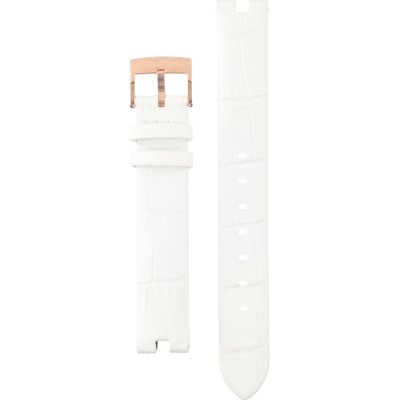 Shop Swarovski Crystal Frost Silver Dial White Leather Strap Watch for Women - 5484070 in USA