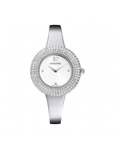 Shop Swarovski Crystal Rose Silver Dial Silver Steel Strap Watch for Women - 5483853 in USA