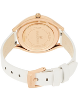 Swarovski Crystalline Aura Silver Dial White Leather Strap Watch for Women - 5519453 Buy Now By Swarovski