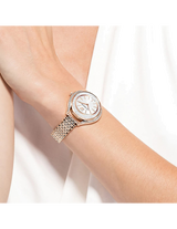 Swarovski Crystalline Aura Silver Dial Rose Gold Steel Strap Watch for Women - 5519459 Buy Now By Swarovski