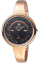 Swarovski Crystalline Pure Black Dial Rose Gold Steel Strap Watch for Women - 5295334 Buy Now By Swarovski