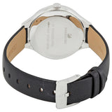 Shop Swarovski Lovely Crystals Mother of Pearl Black Dial Black Leather Strap Watch for Women - 5242898 in USA