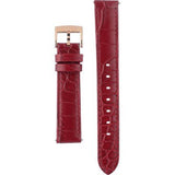 Shop Swarovski Crystal Flower Red Dial Red Leather Strap Watch for Women - 5552780 in USA
