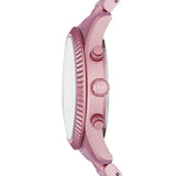 Shop Michael Kors Lexington Chronograph Pink Dial Pink Steel Strap Watch for Women - MK8792 in USA