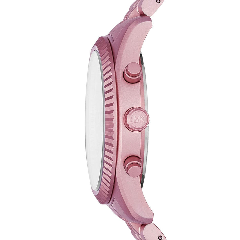 Shop Michael Kors Lexington Chronograph Pink Dial Pink Steel Strap Watch for Women - MK8792 in USA
