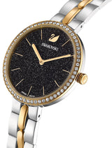 Shop Swarovski Cosmopolitan Black Dial Two Tone Steel Strap Watch for Women - 5644072 in USA