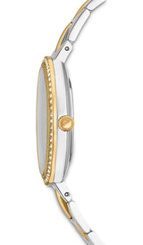 Shop Swarovski Cosmopolitan Black Dial Two Tone Steel Strap Watch for Women - 5644072 in USA