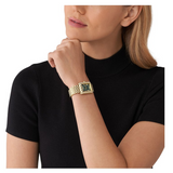 Michael Kors Emery Pave Analog Green Dial Gold Steel Strap Watch for Women - MK4742 Buy Now By Michael Kors