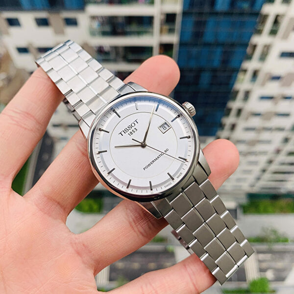 Tissot Luxury Powermatic 80 Silver Dial Silver Steel Strap Watch For Men - T086.407.11.031.00 Buy Now By Tissot