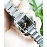 Tissot T Wave Black Dial Silver Steel Strap Watch for Women - T02.1.285.52 Buy Now By Tissot