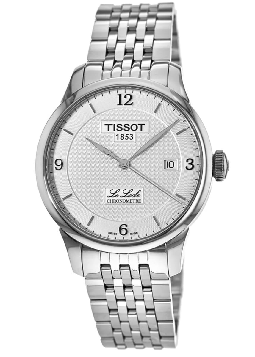 Tissot Le Locle Automatic Cosc White Dial Silver Steel Strap Watch For Men - T006.408.11.037.00