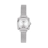 Shop Tissot Lovely Square Silver Dial Silver Mesh Bracelet Watch For Women - T058.109.11.036.00 in USA