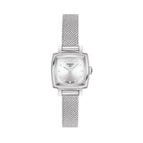 Shop Tissot Lovely Square Silver Dial Silver Mesh Bracelet Watch For Women - T058.109.11.036.00 in USA