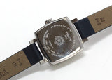 Shop Tissot Lovely Square Silver Dial Blue Leather Strap Watch For Women - T058.109.16.031.00 in USA